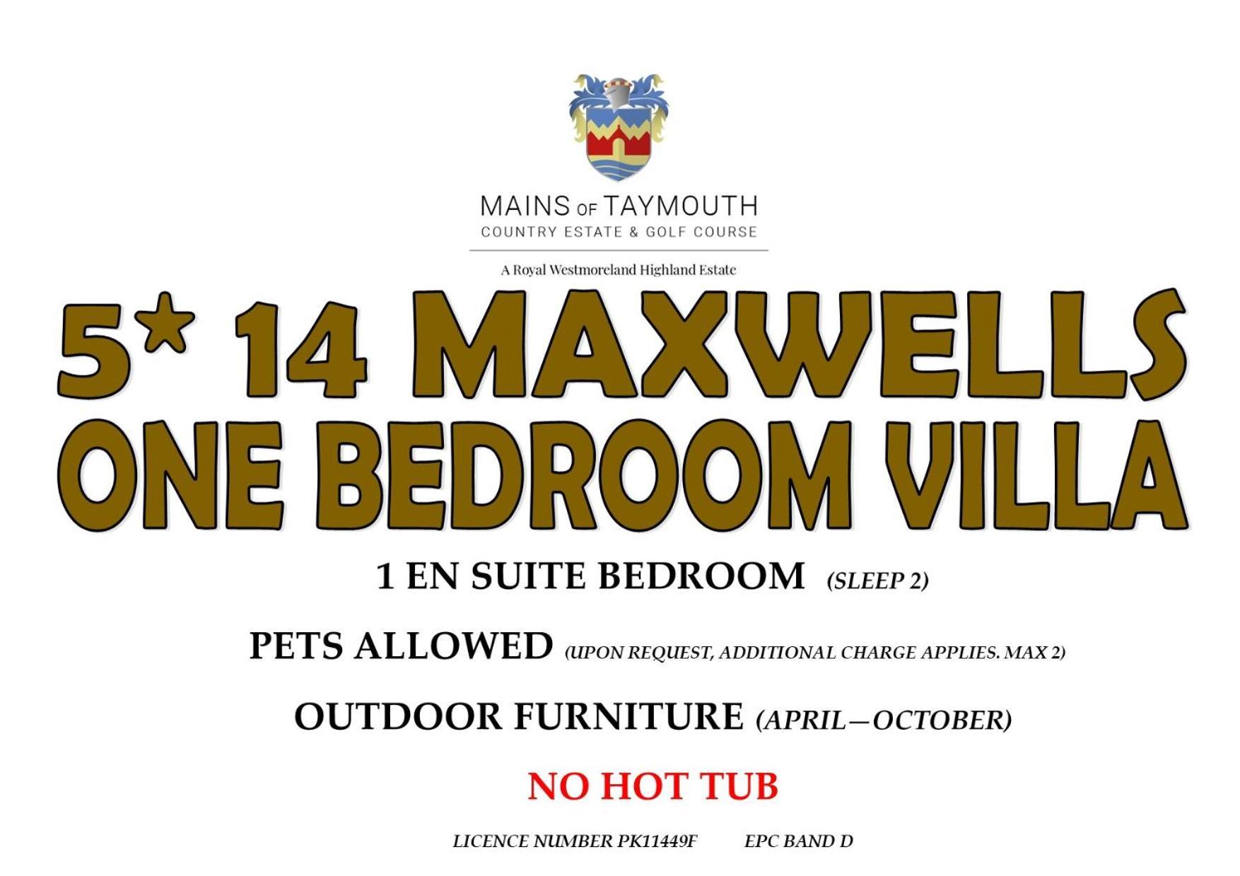Mains Of Taymouth Country Estate 5* Maxwell Villas Кенмор Экстерьер фото