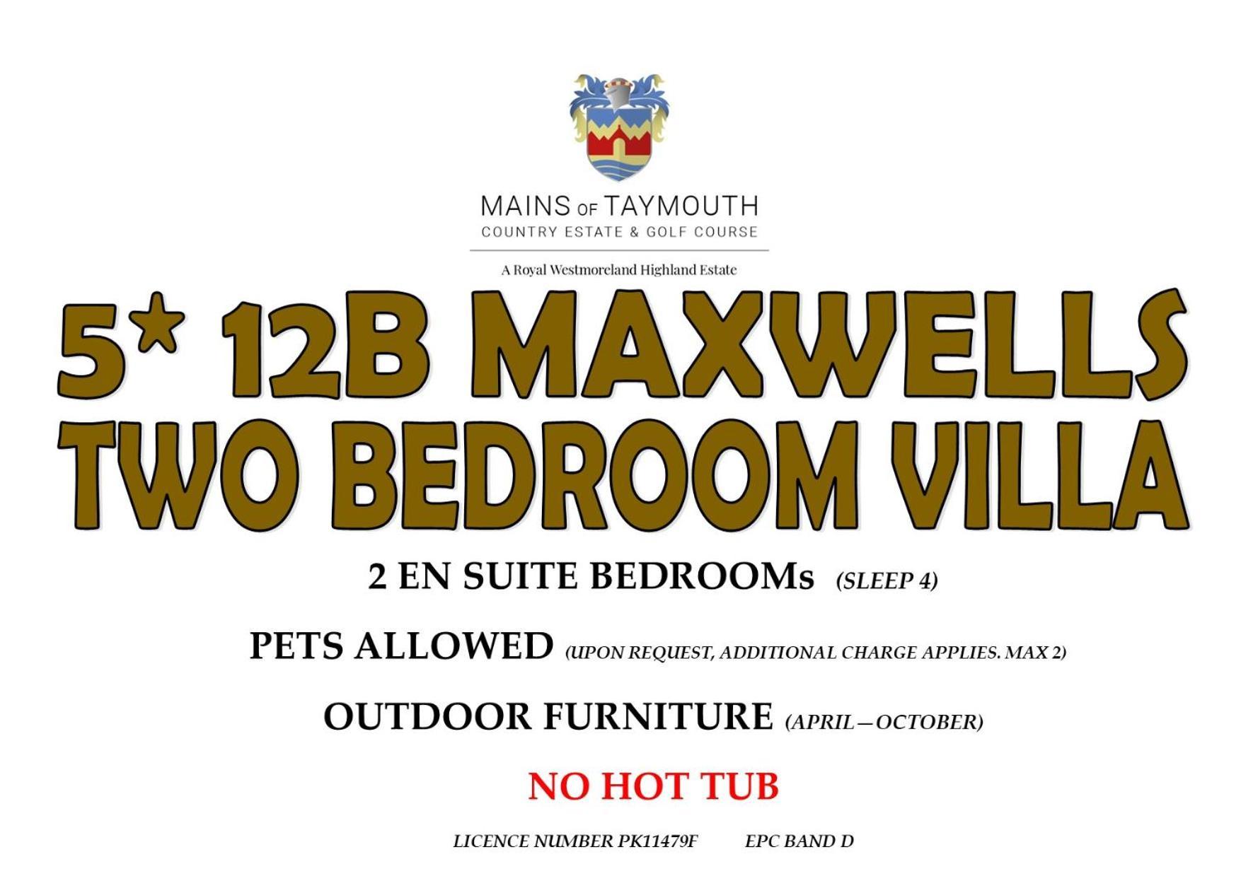 Mains Of Taymouth Country Estate 5* Maxwell Villas Кенмор Экстерьер фото
