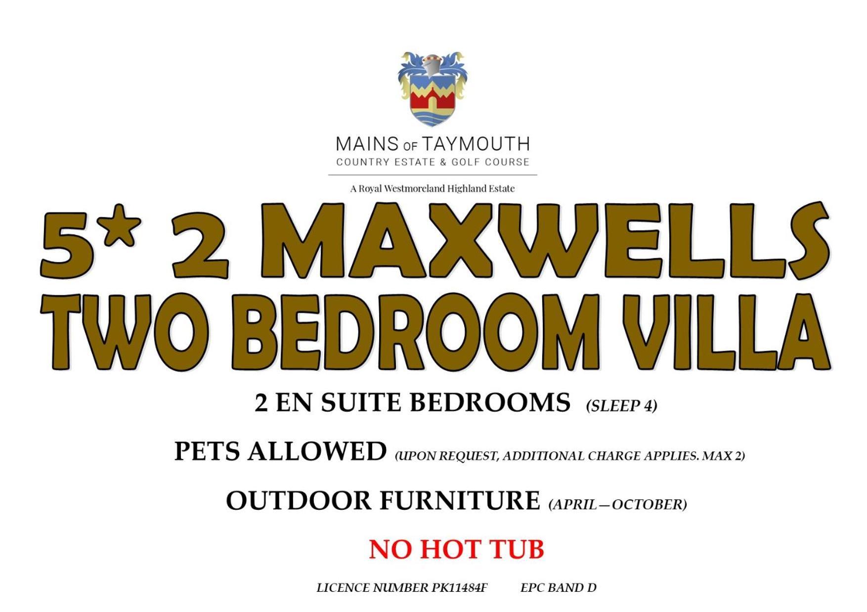 Mains Of Taymouth Country Estate 5* Maxwell Villas Кенмор Экстерьер фото