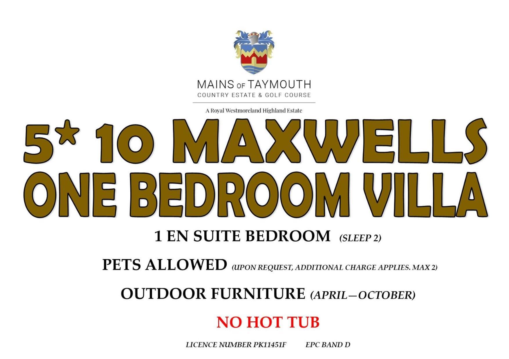 Mains Of Taymouth Country Estate 5* Maxwell Villas Кенмор Экстерьер фото